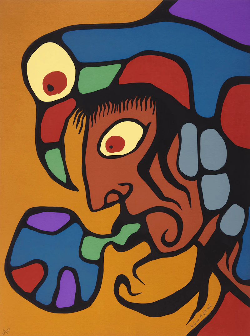 Norval Morrisseau, The Art of Norval Morrisseau, five colour serigraphs, 1979 - view 4