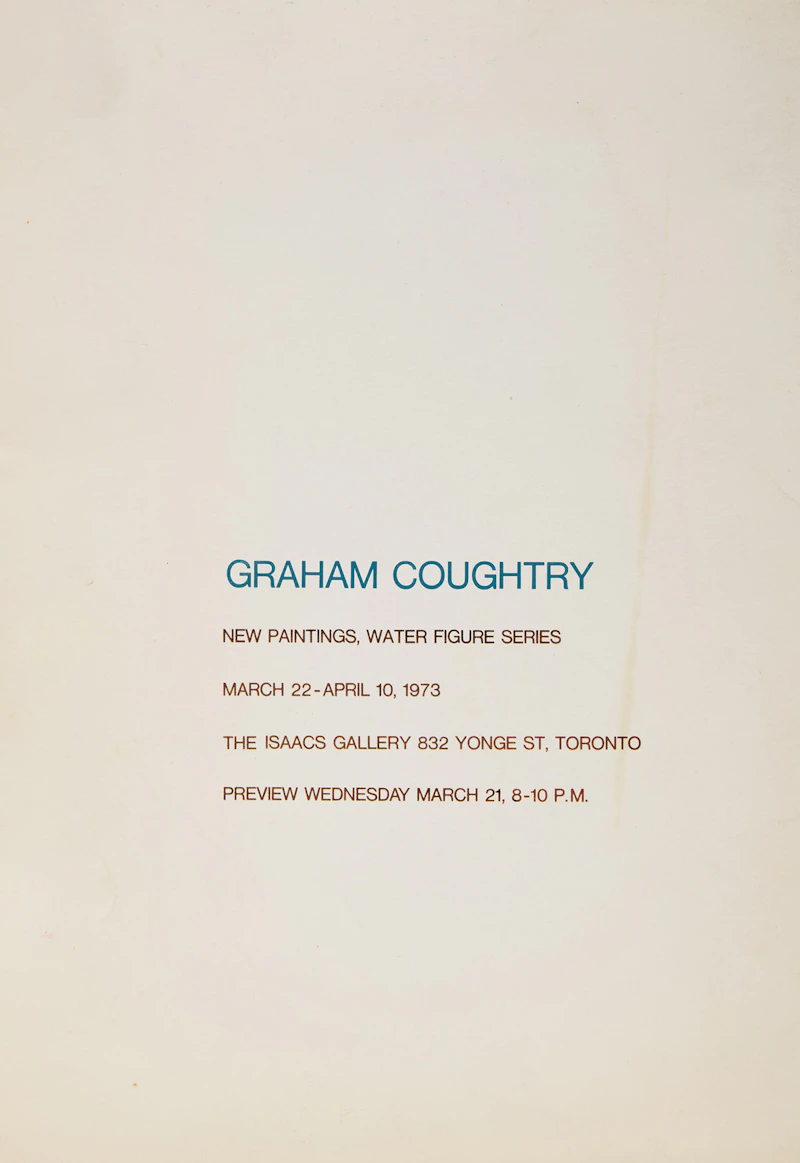 William Kurelek, Jean and Joan at Lothian Mews, charcoal drawing on an exhibition invitation, 1973 - view 3