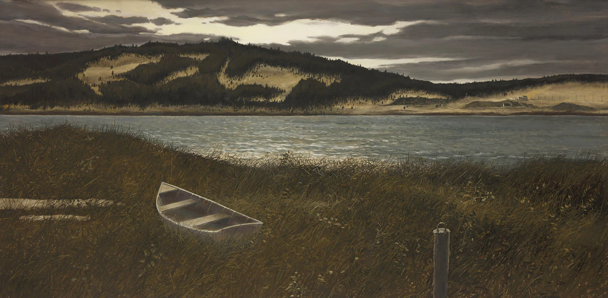 Thomas de Vany Forrestall, Strange Day, oil on board, 1963