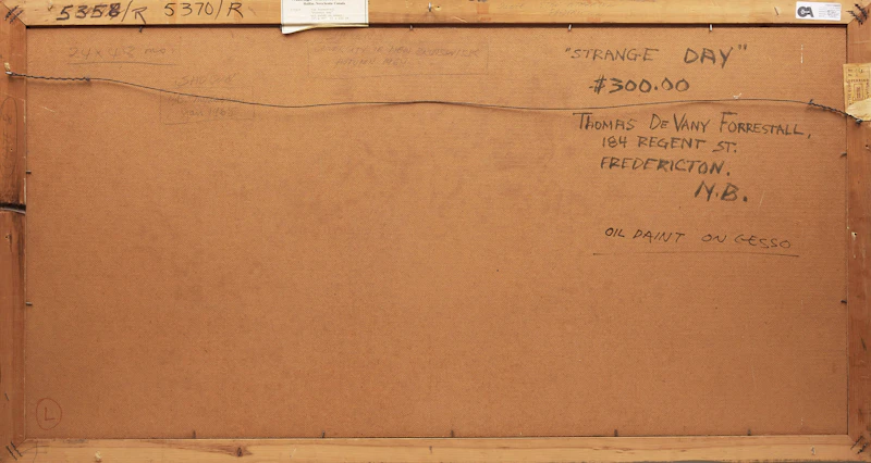 Thomas de Vany Forrestall, Strange Day, oil on board, 1963 - view 3