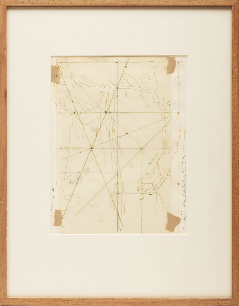 David Alexander Colville, Study for Woman in Bathtub, 1973, ink on paper - view 2