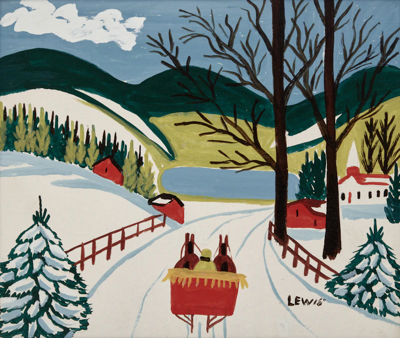 Going to Mass by Maud Lewis