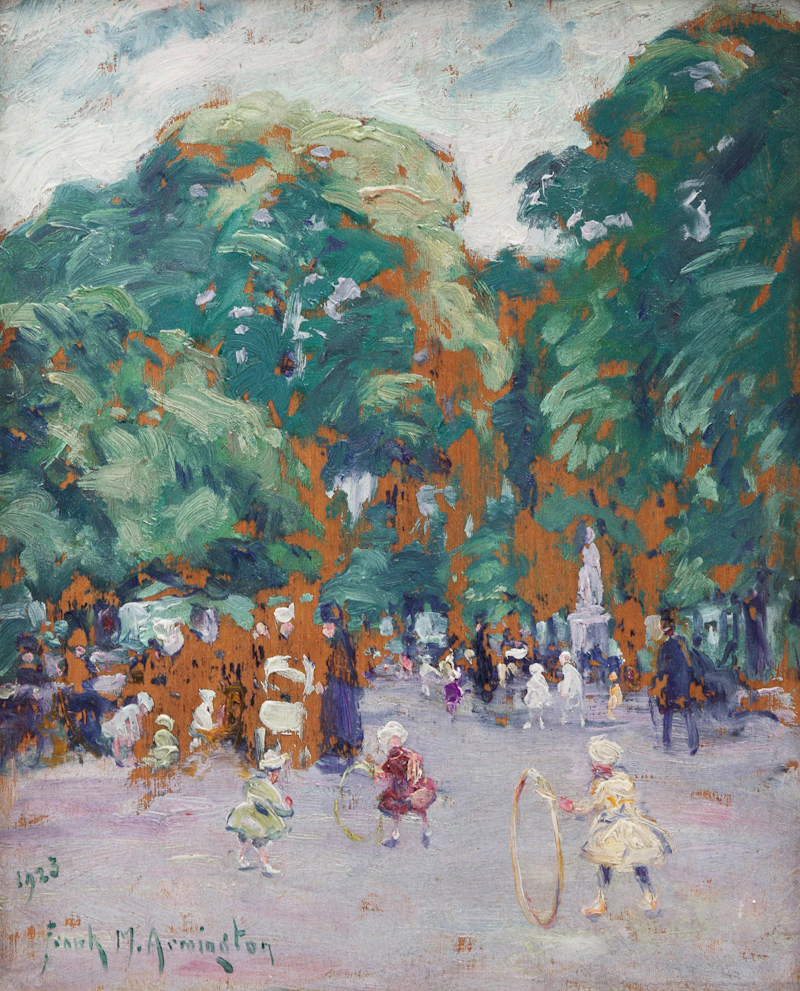 Jardin du Luxembourg, Paris by Frank Milton Armington
