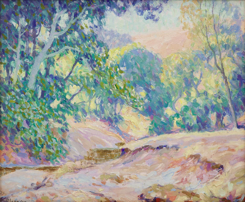 Overhanging Streambank by William Henry Clapp