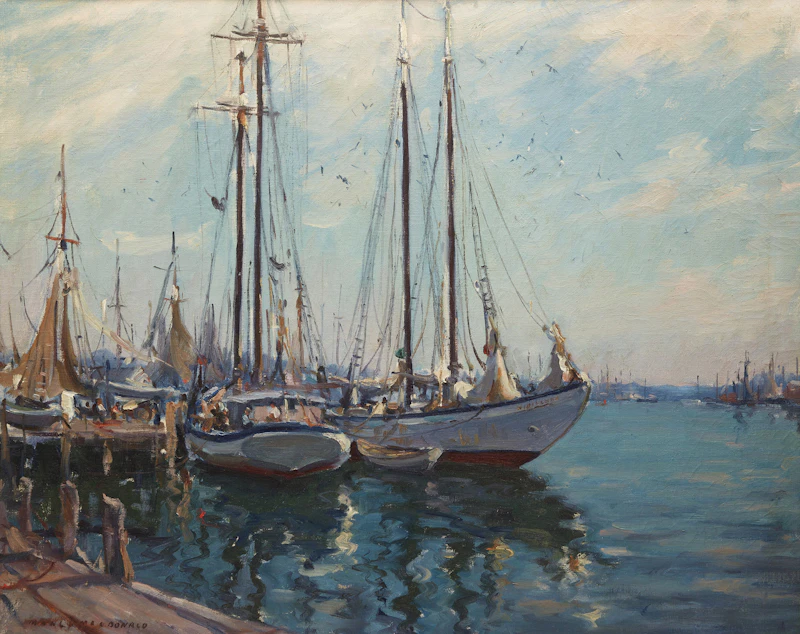 Fishing Fleet, Gloucester by Manly Edward MacDonald