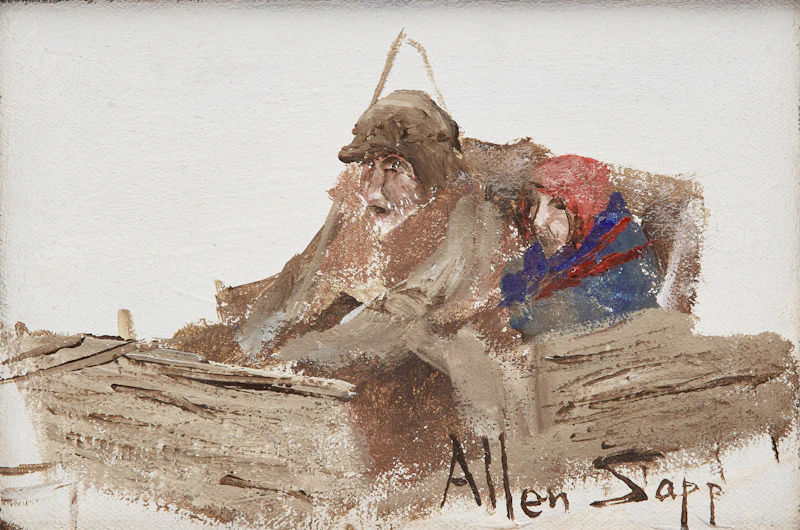 Bundled in the Sleigh by Allen Sapp