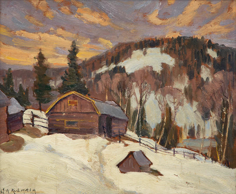 The Log Barn by George Arthur Kulmala