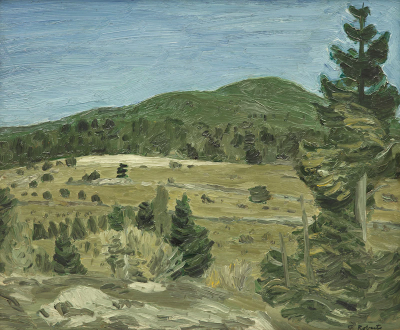 Field and Hills, Bright Day, circa 1947 by William Goodridge Roberts