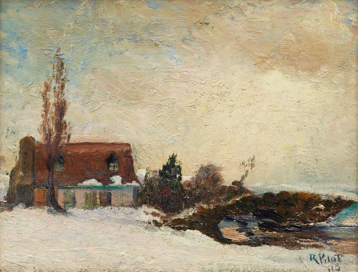 Robert Wakeham Pilot, Home in the Laurentians, oil on board, 1913