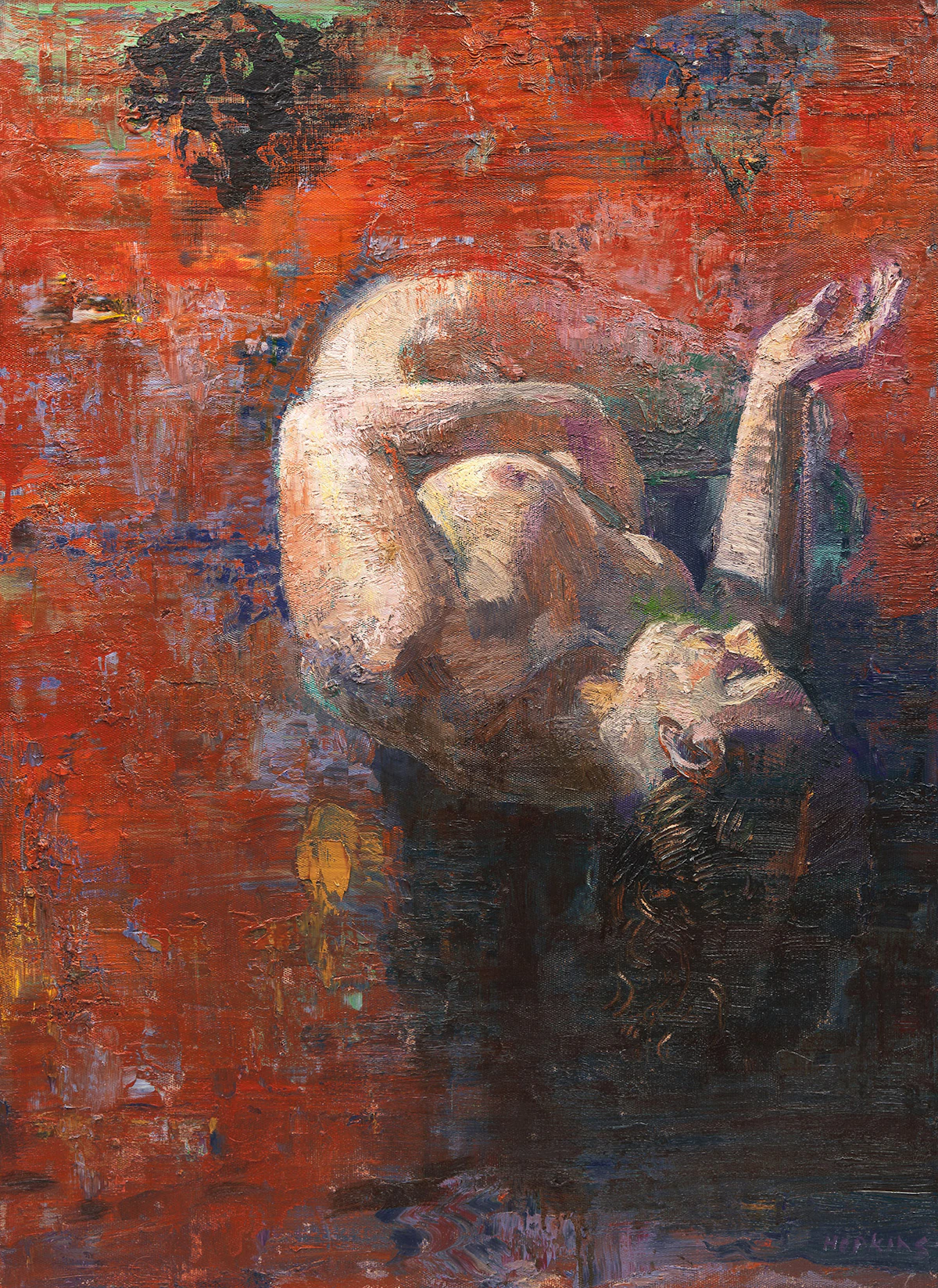 Tom Hopkins, Emerging, oil on canvas, 2003