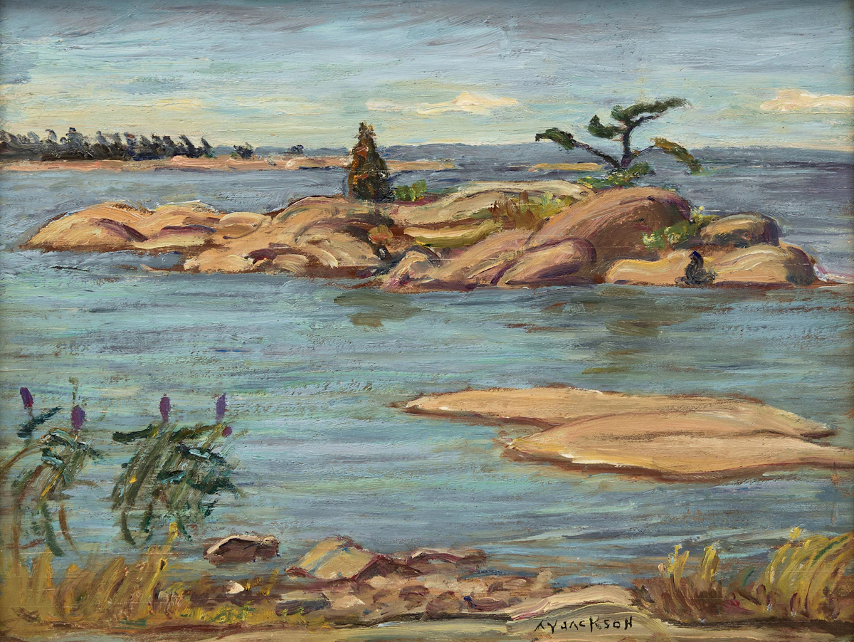 Alexander Young Jackson, View from Robertson's Island, Georgian Bay, 1967, oil on panel