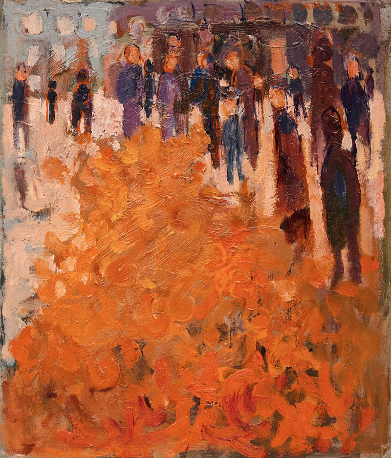 Crowd Scene by Molly Lamb Bobak