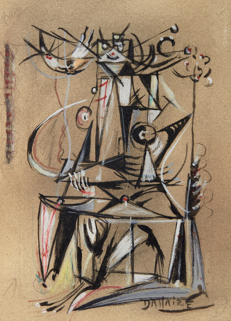 Study for “En vert et contre tous” by Jean-Philippe Dallaire