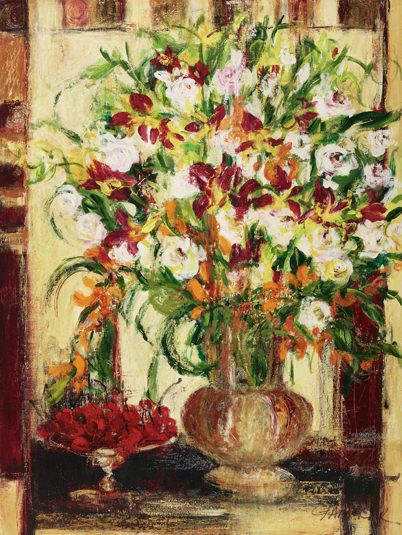 Elene Gamache, Just Before Dinner, mixed media on panel