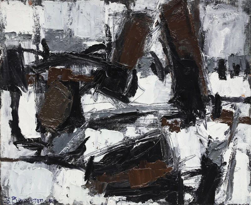 Suzanne Bergeron, Untitled Composition, oil on canvas