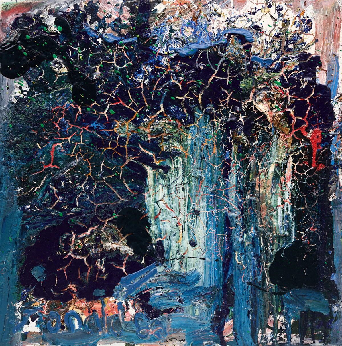 William Ronald, Colorado Canyon, oil and acrylic on cotton, 1986