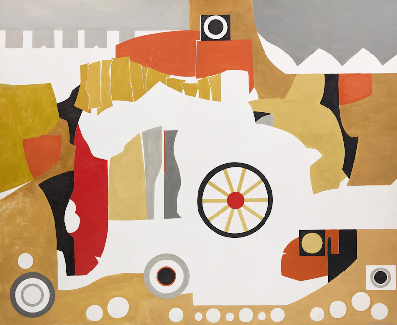 Bobs Cogill Haworth, Wheels of Time, oil on canvas