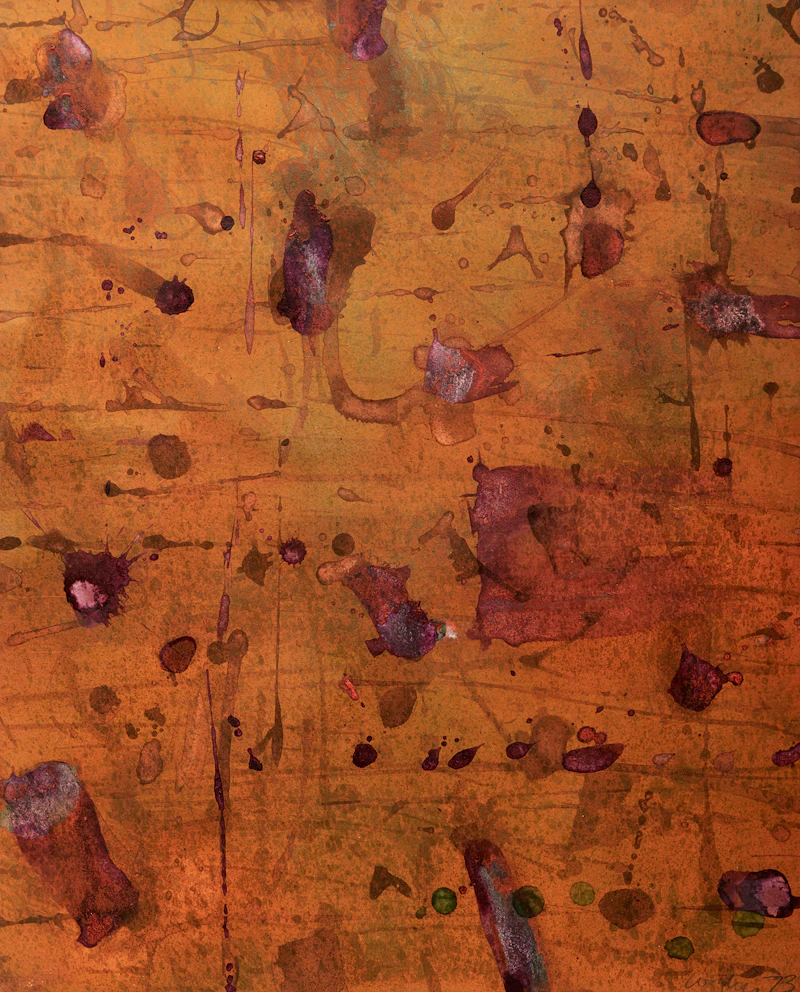 John Graham Coughtry, Head Arrangements for the Artists' Jazz Band #14, mixed media on paper