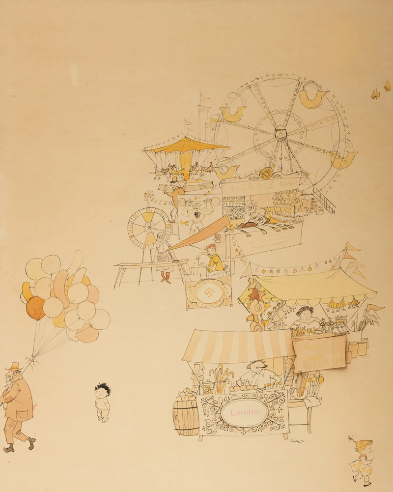 At the Fair by Oscar Cahén