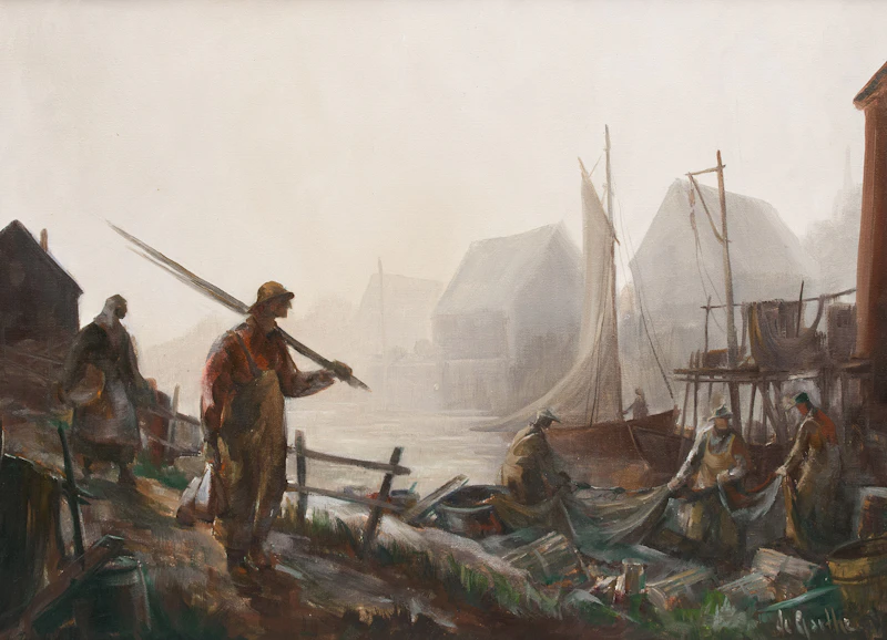 Peggy's Cove, Nova Scotia by William Edward deGarthe