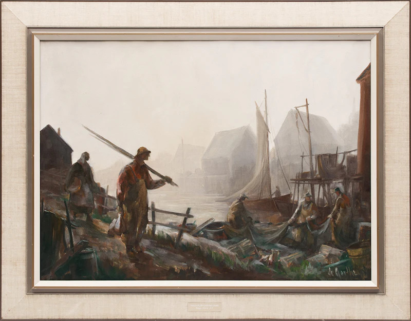 William Edward deGarthe, Peggy's Cove, Nova Scotia, oil on canvas - view 2