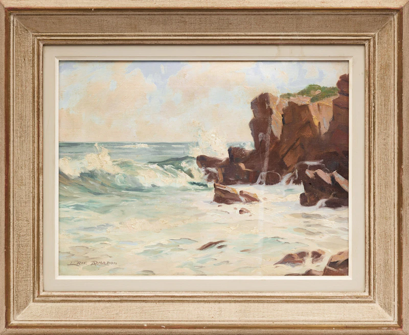 Eric Riordon, Breakers, Cape Breton, oil on canvas - view 2