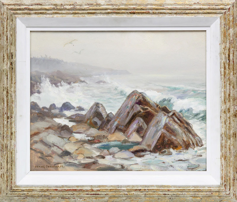 Frank Shirley Panabaker, Fog, Nova Scotia Coast, oil on board - view 2