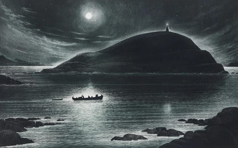 Wesleyville, Night Passage, Bennett's High Island by David Lloyd Blackwood