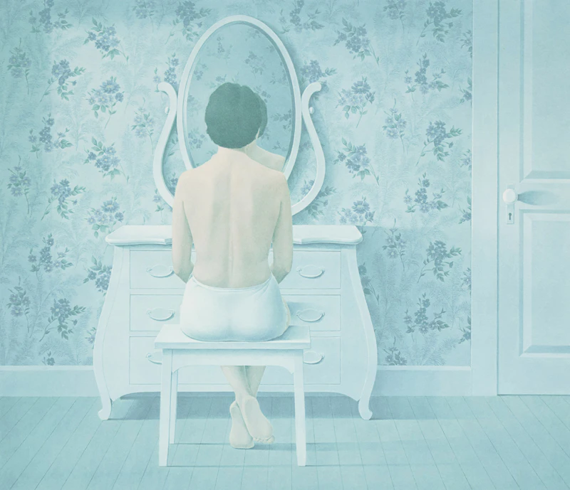Woman at Dresser by Christopher Pratt
