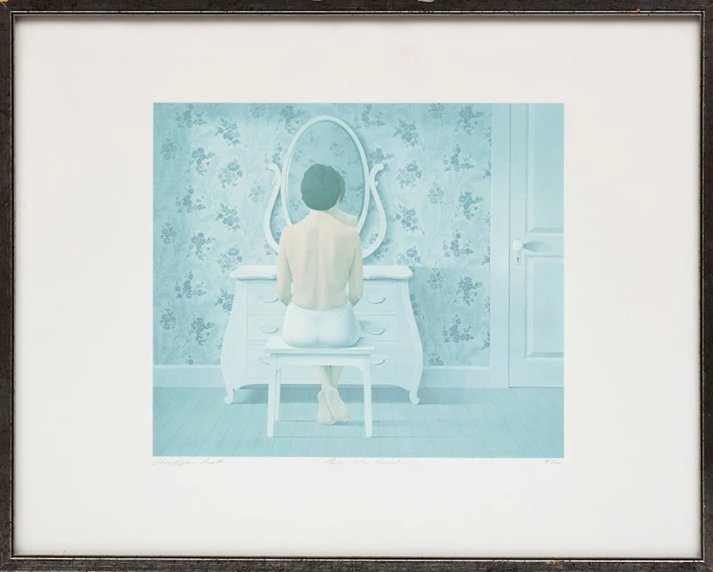 Christopher Pratt, Woman at Dresser, photolithographic reproduction - view 2