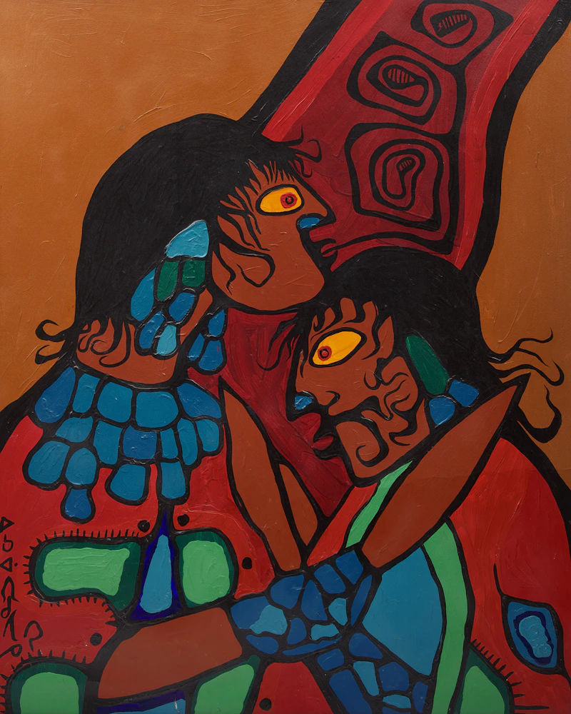 Untitled (Two Figures) by Norval Morrisseau