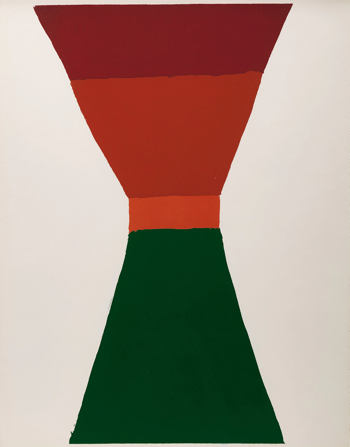 Jack Hamilton Bush, Red Orange Green, colour silkscreen, 1965