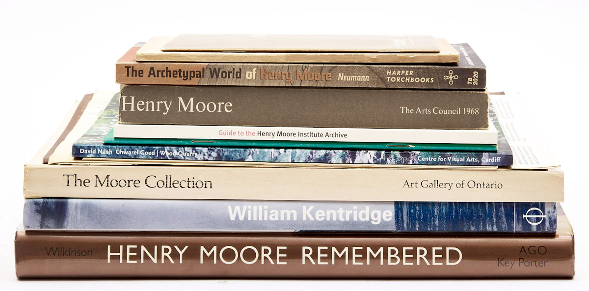 Books and Reference, A Selection of Art Reference Material on Henry Moore and Other Sculptors, 11 books and 2 pamphlets
