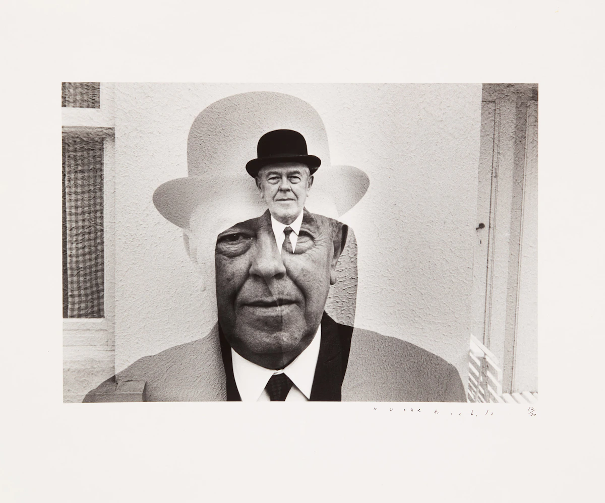 Duane Michals, A Visit with Magritte (Portfolio), six silver prints on five sheets