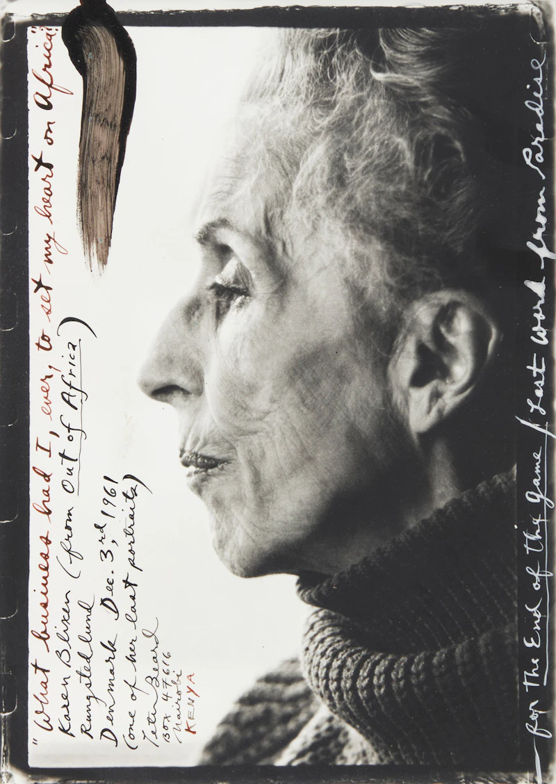 Karen Blixen in Rungstedlund, Denmark, 1961 by Peter Beard