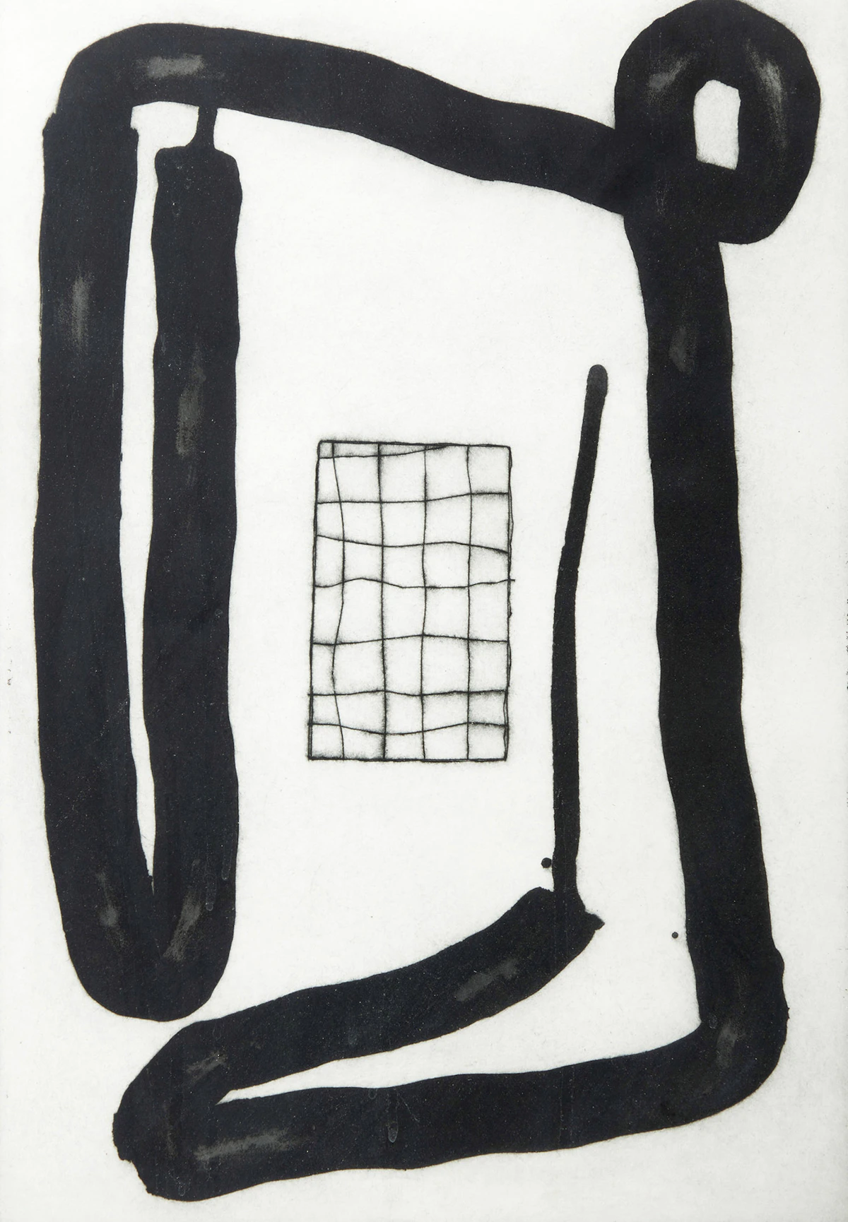 David Urban, Like Seeing Fallen Brightly Away 1, etching, 1998