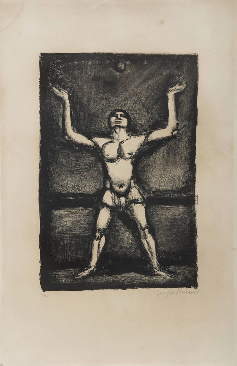 The Juggler from the Portfolio Cirque de l'étoile filante by Georges Rouault