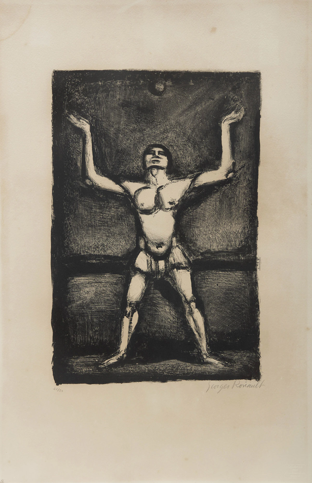 Georges Rouault, The Juggler from the Portfolio Cirque de l'étoile filante, lithograph