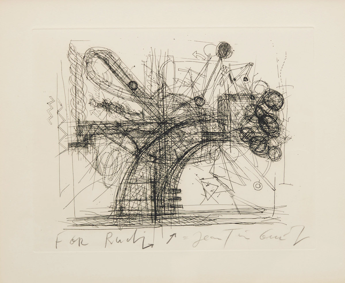 Jean Tinguely, Chaos, etching