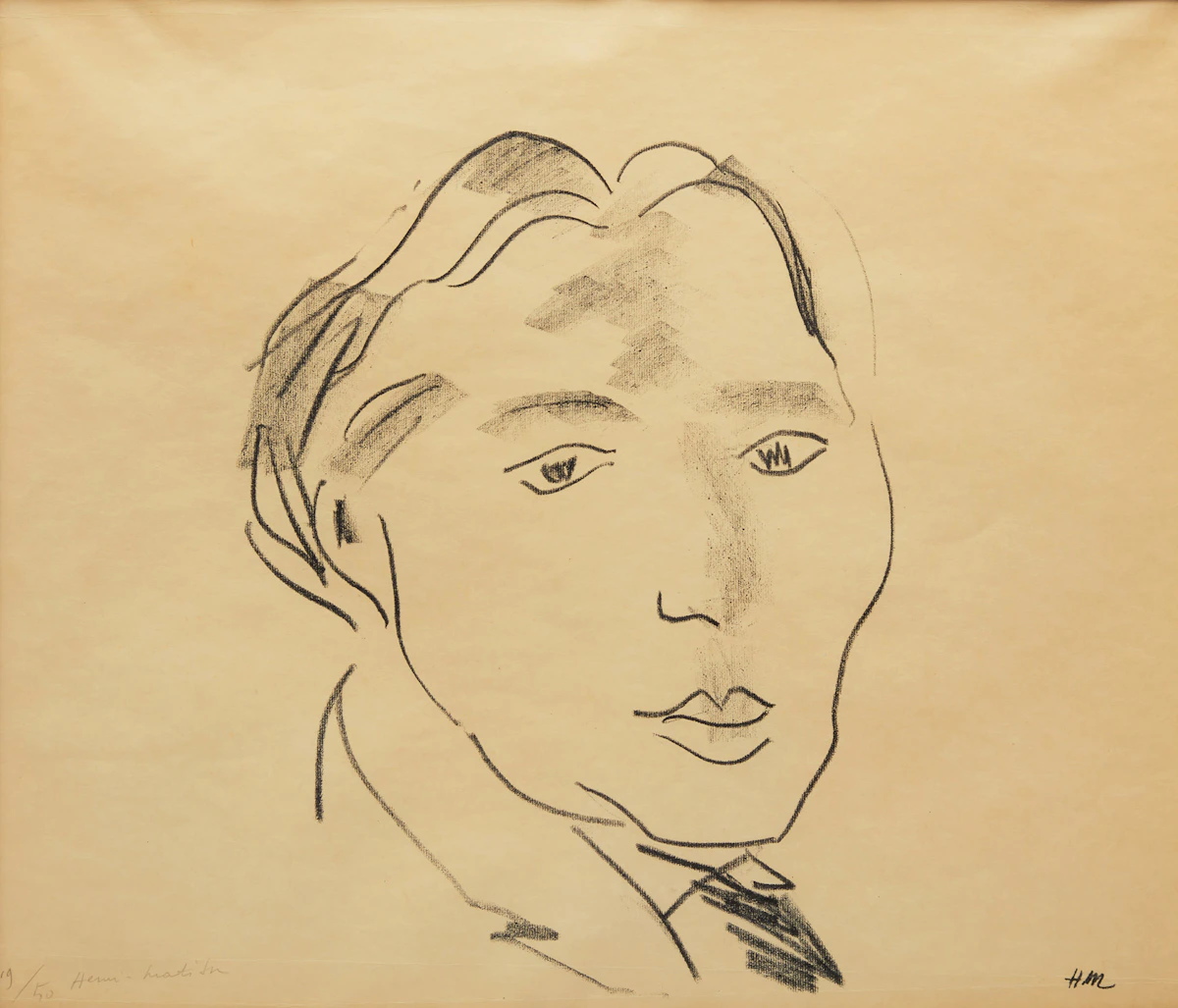 Henri Matisse, Portrait, lithograph