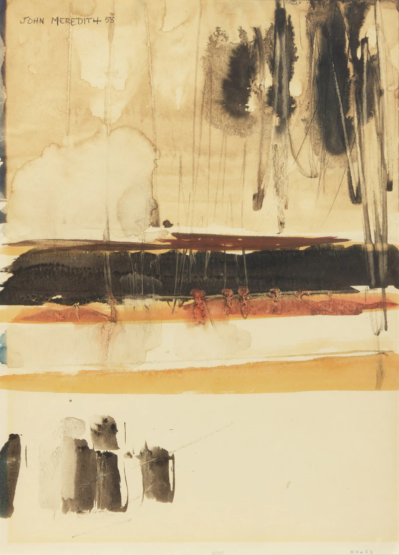 John Meredith, March 11, watercolour on paper
