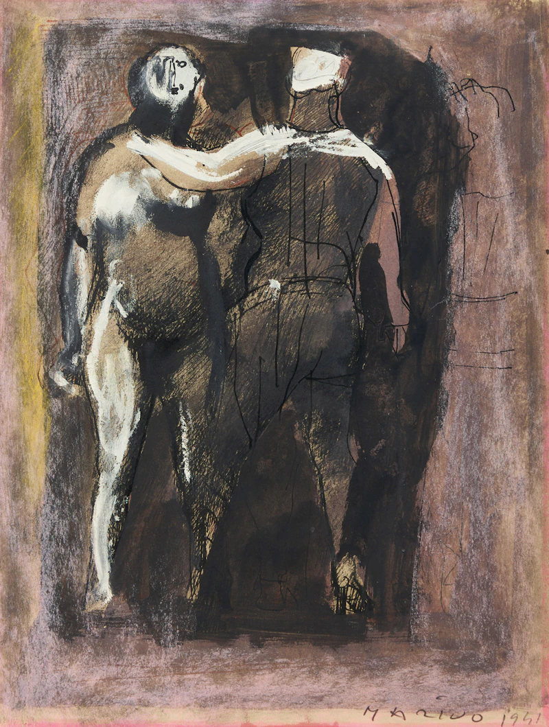 Due figure by Marino Marini