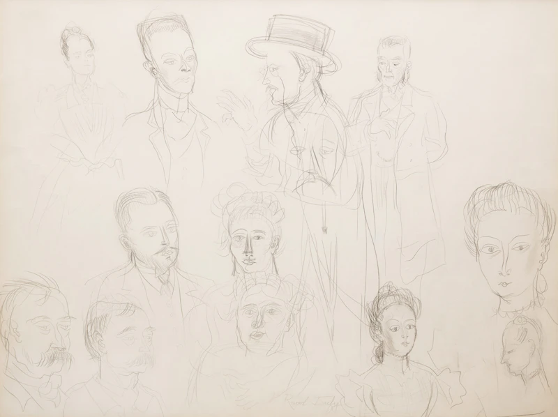 Étude pour Les Fiancés du Havre d'Armand Salacrou à la Comédie Française by Raoul Dufy