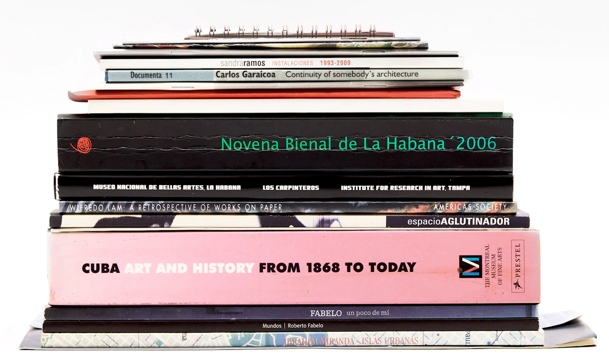 Books and Reference, A Selection of Sixteen Cuban Art and Artist Reference Material, 14 books and 2 pamphlets