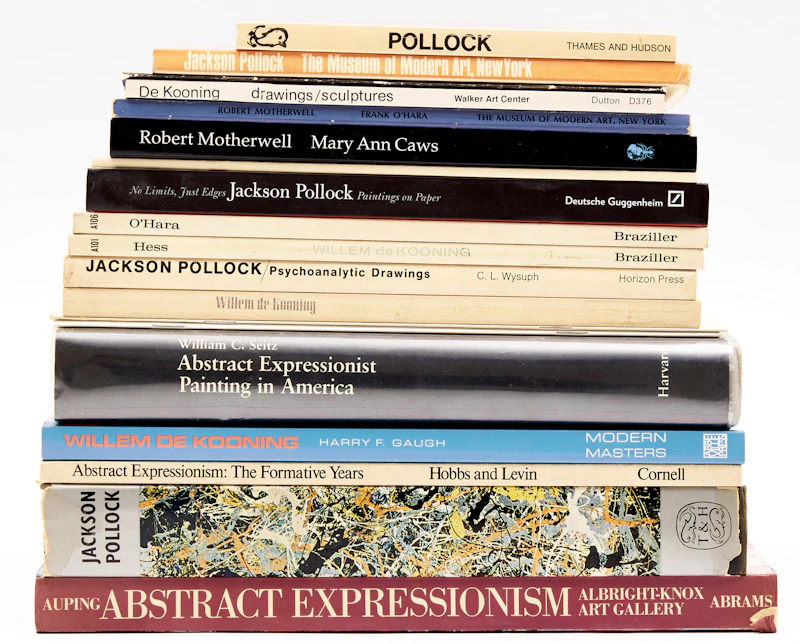 Books and Reference, A Selection of Twenty Art and Artist Reference Books on Abstract Expressionism, 20 books