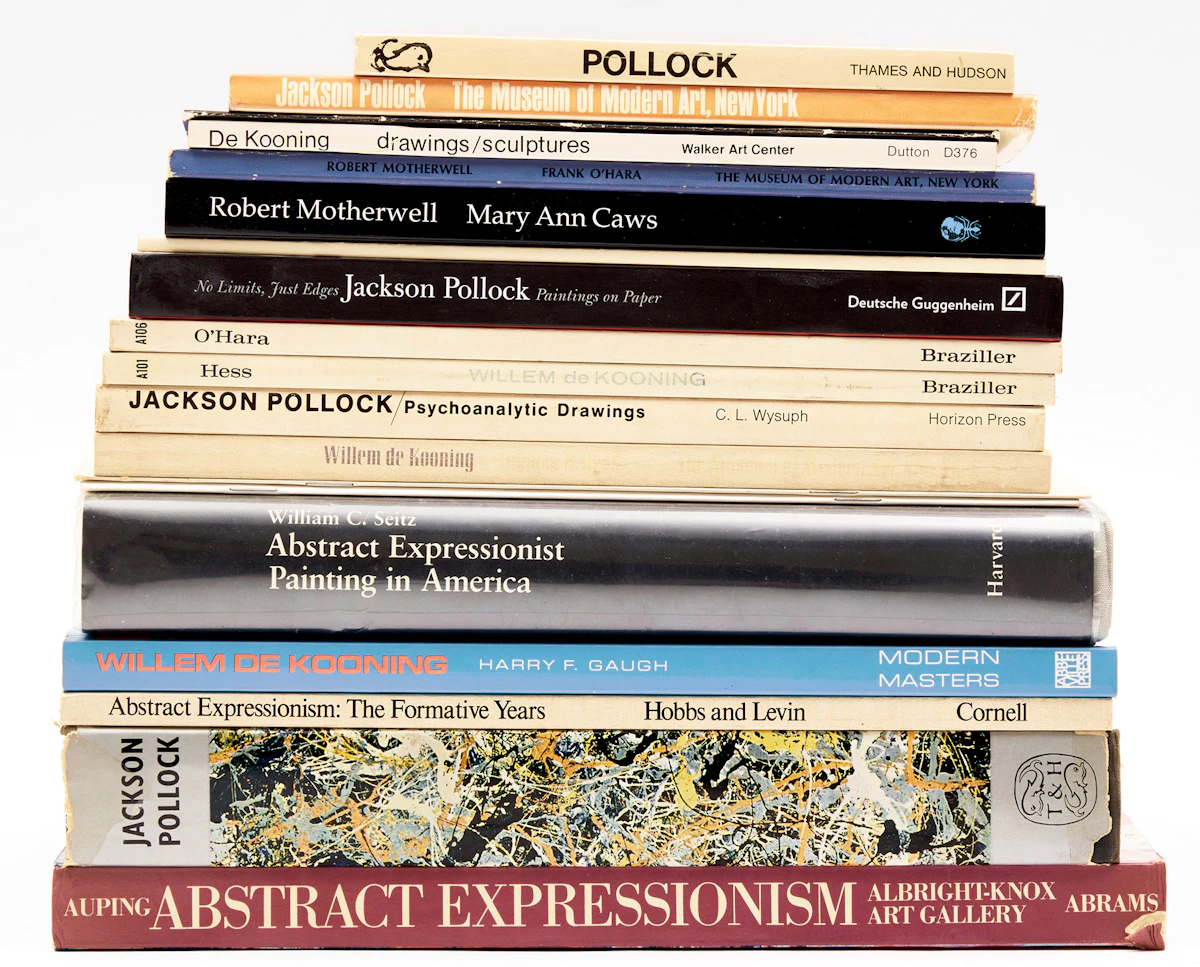 Books and Reference, A Selection of Twenty Art and Artist Reference Books on Abstract Expressionism, 20 books