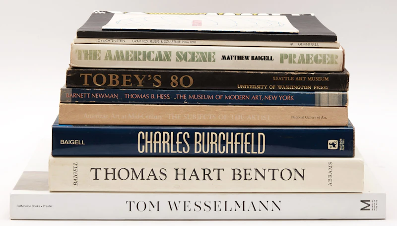 Books and Reference, A Selection of Ten Art Reference Books on American Modern Art, 9 books and 1 pamphlet