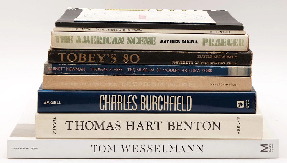 Books and Reference, A Selection of Ten Art Reference Books on American Modern Art, 9 books and 1 pamphlet