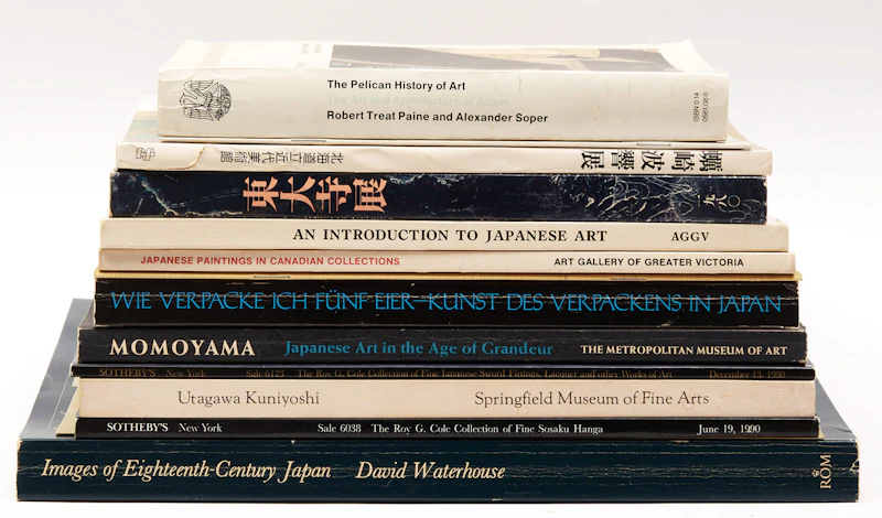 Books and Reference, A Selection of Fourteen Art Reference Books on Japanese Traditional Art, 11 books and 3 pamphlets