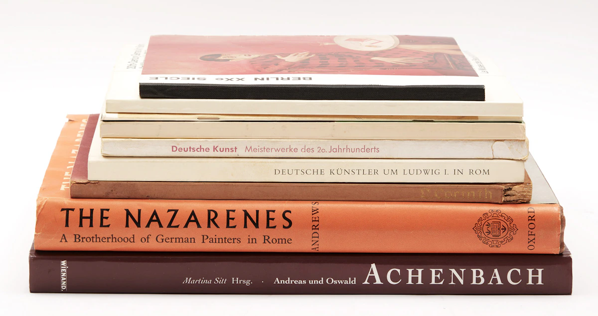 Books and Reference, A Selection of Nine Reference Books on Late Nineteenth and Early Twentieth Century German Painters, 9 books